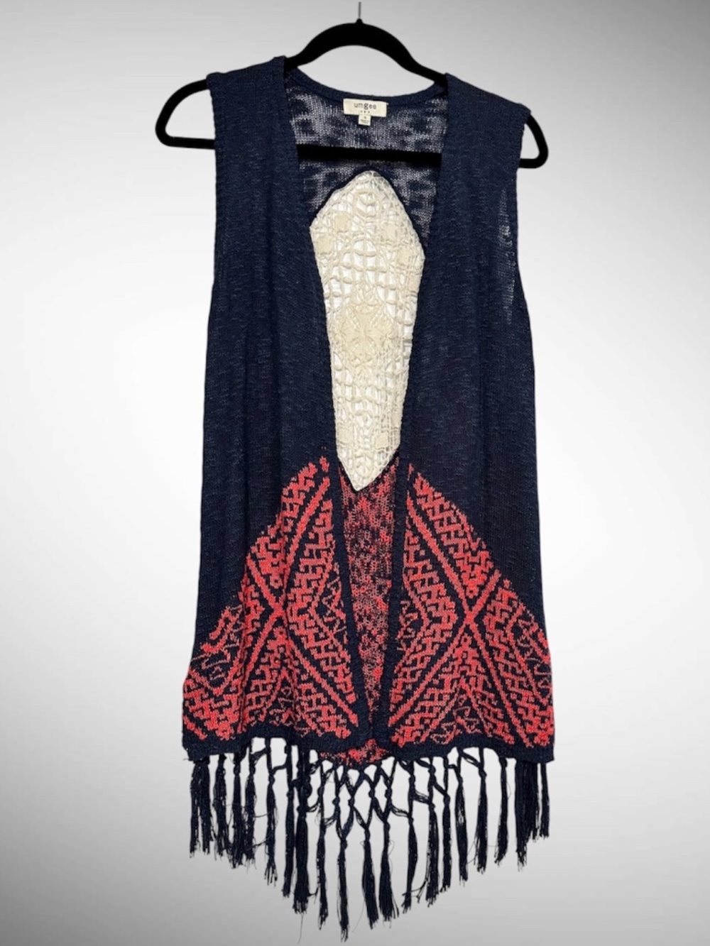 Umgee Women’s Boho Fringe kimono Cardigan - Size Small